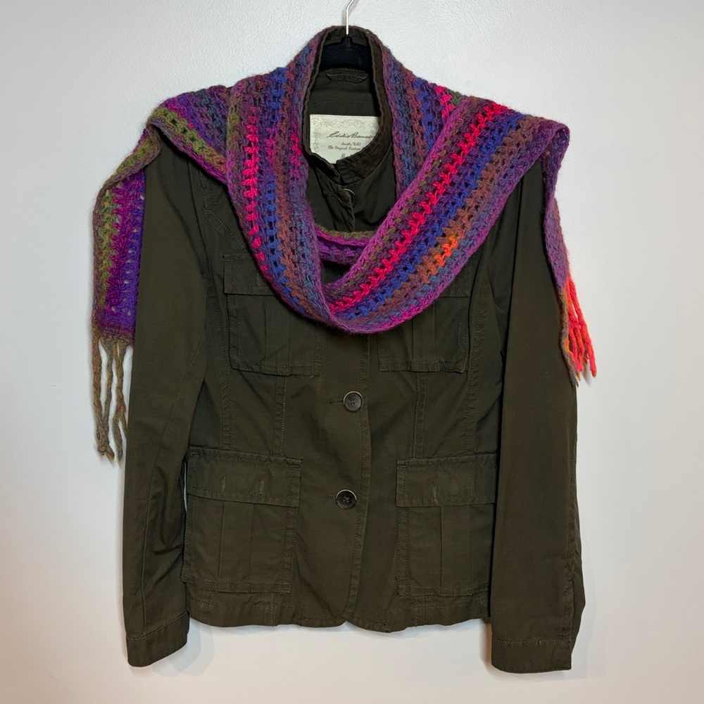 Colorful Wool Handmade Crochet Scarf